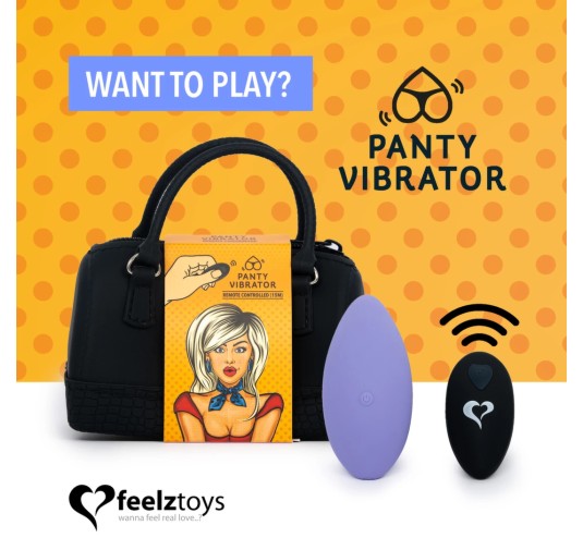 FeelzToys - Zdalnie Sterowany Wibrator Do Majtek Fioletowy